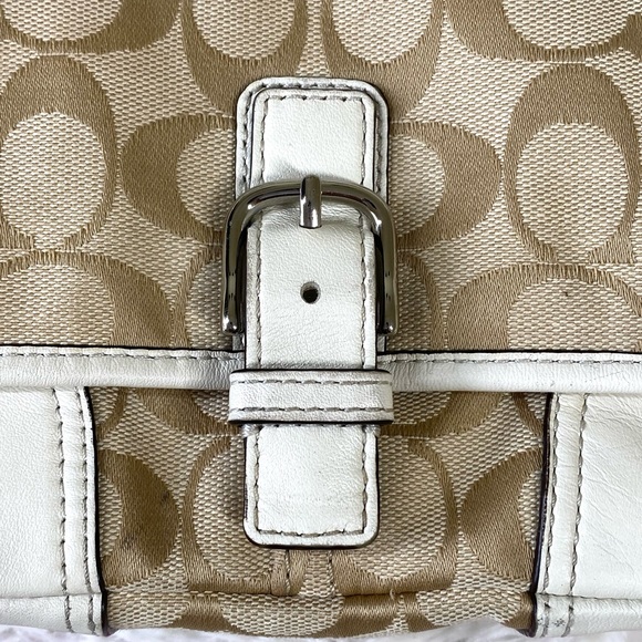 Coach Signature Hadley Field Crossbody Bag White - Picture 5 of 14